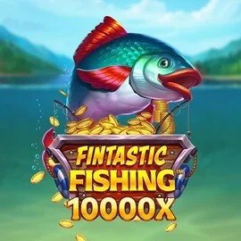 Fintastic Fishing slot logo by Foxium at OnlySpins Casino
