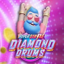 Hyper Strike Diamond Drums logo by Gameburger Studios at OnlySpins Casino